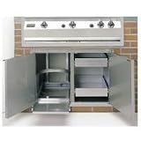 Fire Magic Aurora Stainless Enclosed Double Doors W/ Dual Drawer & Tank Holder