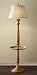 Murray Feiss FL6257FLG, Rialto Tall Floor Lamp with Table, 1 Light, 150 Total Watts, Florentine Gold