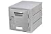 6 Tier Plastic Lockers - Flat Top 12 X 15 X 12 Gray