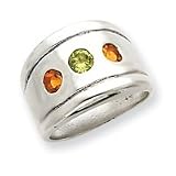 Sterling Silver Citrine & Peridot Ring
