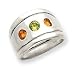 Sterling Silver Citrine & Peridot Ring
