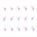 Joby Nail Art Sticker Jewels on Pink Design - BT-01