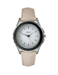 DKNY 3-Hand Nude Leather Strap Womens watch #NY8769