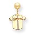 14K Milwaukee Brewers Jersey Ball Post Earrings