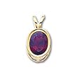 5.5-6mm Freshwater Cultured Magenta Pearls 100inch Knotted Stand