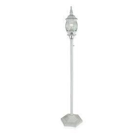 Royce Lighting RL9196WT Outdoor Portable Post Lantern White with Clear Globe by Royce Lighting