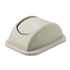 Trash Container Lid, Free-Swing, for 7-Gallon Soft Plastic, Beige RUB306600BGE by Rubbermaid
