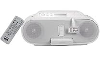 Sony Boombox with CD Player, AM/FM Radio, and iPod Dock (White)