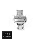 21rRkCYPEIL. SL160  Modena Watch 22mm Premium Push Button Deployant / Deployment clasp / buckle   Polished Stainless Steel