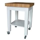 International Concepts WC18-2424 Dining Essentials RTA Kitchen Island in Wh ....