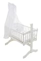 Saplings Little Angel Swinging Crib including mattress - White