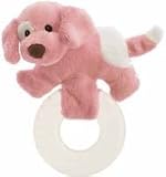 Baby Gund Spunky Puppy Teether - Pink