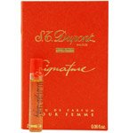 SIGNATURE by St Dupont for WOMEN: EAU DE PARFUM VIAL ON CARD MINI (note* minis approximately 1-2 inches in height)