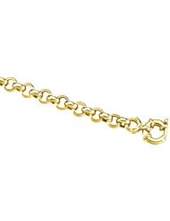16 Inch 14K Yellow Gold Hollow Rolo Chain
