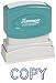 Xstamper One-Color Title Message Stamp, "Copy, " Pre-Inked/Re-Inkable, Blue (1006)