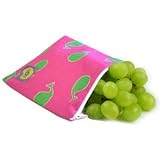 Itzy Ritzy Eco-Friendly Reusable Snack Bag, Whale Watching Pink