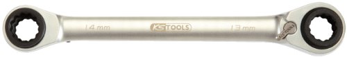 Clés polygonales KS Tools 503.4543 Clé polygonale à cliquet 4 en 1 12 x 15 mm/13 x 14 mm SPECIAL OFFERS