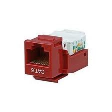 Cables Unlimited UTP-7100R-5 CAT-6 Keystone Jack, 5 Pack (Red)