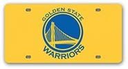 Golden State Warriors Official NBA 12 inch x 6 inch x 1 inch Plastic License Plate by Rico Industries