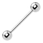 16 Gauge STEEL BARBELL Tongue Ring 1/2" 4mm