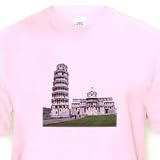 Tower Of Pisa Italy - Toddler Light-Pink-T-Shirt (3T)