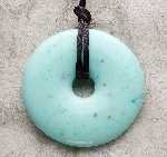 Smart Mom Teething Bling Donut Shaped Necklace - Jade