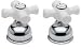 Tools & Hardware : Price Pfister HHS-BCPC White Porcelain Cross Handle, Chrome