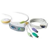 Belkin F1DG102P Flip 2-Port KVM Switch with Audio Support (PS/2 Connection)