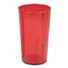 32 oz. (Ounce) Restaurant Tumbler Beverage Cup, Stackable Cups, Break-Resistant Commmerical Plastic, Set of 4 - Red