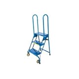 3 Step Lock-N-Stock Folding Ladder by Global Industrial