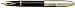 Sheaffer Legacy Heritage Fountain Pen, Black Onyx Lacquer Finish Barrel, Chased Pall Plate Cap, 22k Gold Plate Trim with Cart (SH/9030-0)