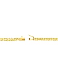 Solid Double Rope 7" Bracelet in 14k Yellow Gold