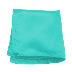 Solid Color Pocket Square by Jacob Alexander - Tiffany Blue