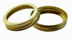 Generic (made by Ball) WIDE Mouth Gold Bands/Rings, 6 dozen (72 bands total) Mason Jar, Canning, BULK