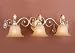 Vaxcel Lighting - NC-VLD003GW: Newcastle 3L Vanity Light Gilded White Gold