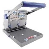CARL 63300 Model xhc-3300 extra heavy-duty 300-sheet 3-hole punch, 9/32 holes, gray/blue