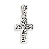 Filigree Cross Hinged Pendant