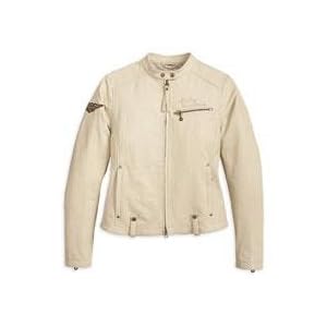 H-D Women’s Cream City Leather Jacket SM – Tall