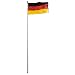 Aluminum Fahnenmast 6,20 m inkl. Deutschland Fahne