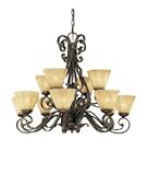 Nulco Lighting Dover 12 Light Two Tier Chandelier 3112-35