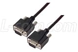 Deluxe Black D-sub 9 Position DB9 Male/Male Cables - Fully Populated, 100% Shielded 15.0 FEET