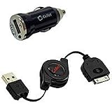 Bullet Retractable USB Car Charger for iPhone 3GS iPhone 4 iPod touch 2nd