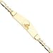 14K Cleveland Browns Large Polished Id Figaro Bracelet
