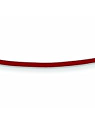 14K Gold 1.6mm 16in Poppy Leather Cord Necklace 16 Inches