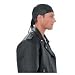 Diamond Plate Solid Genuine Leather Skull Cap