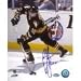 Ron Francis Penguins Passing off the Boards 8x10 Photo w/ HOF 07 Insc.