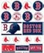 Wincraft MLB Boston Red Sox Vinyl Sticker Sheet, 5