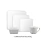 BIA Cordon Bleu Carry Out Collection White Square Dinner Plates Set of 8
