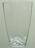 10.75 High Blown Glass Geo Vase