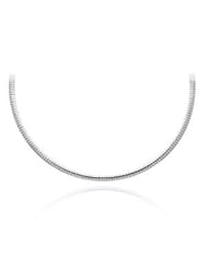 2mm Italian .925 Sterling Silver Round Omega Chain Necklace Nickel Free 16in, 18in, 20in